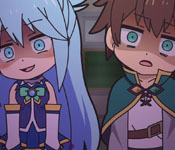 aqua and kazuma exhausted after serving in detention